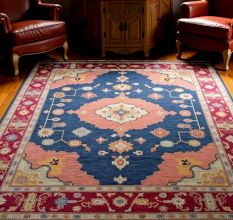 Vintage Handknotted Wool Rug